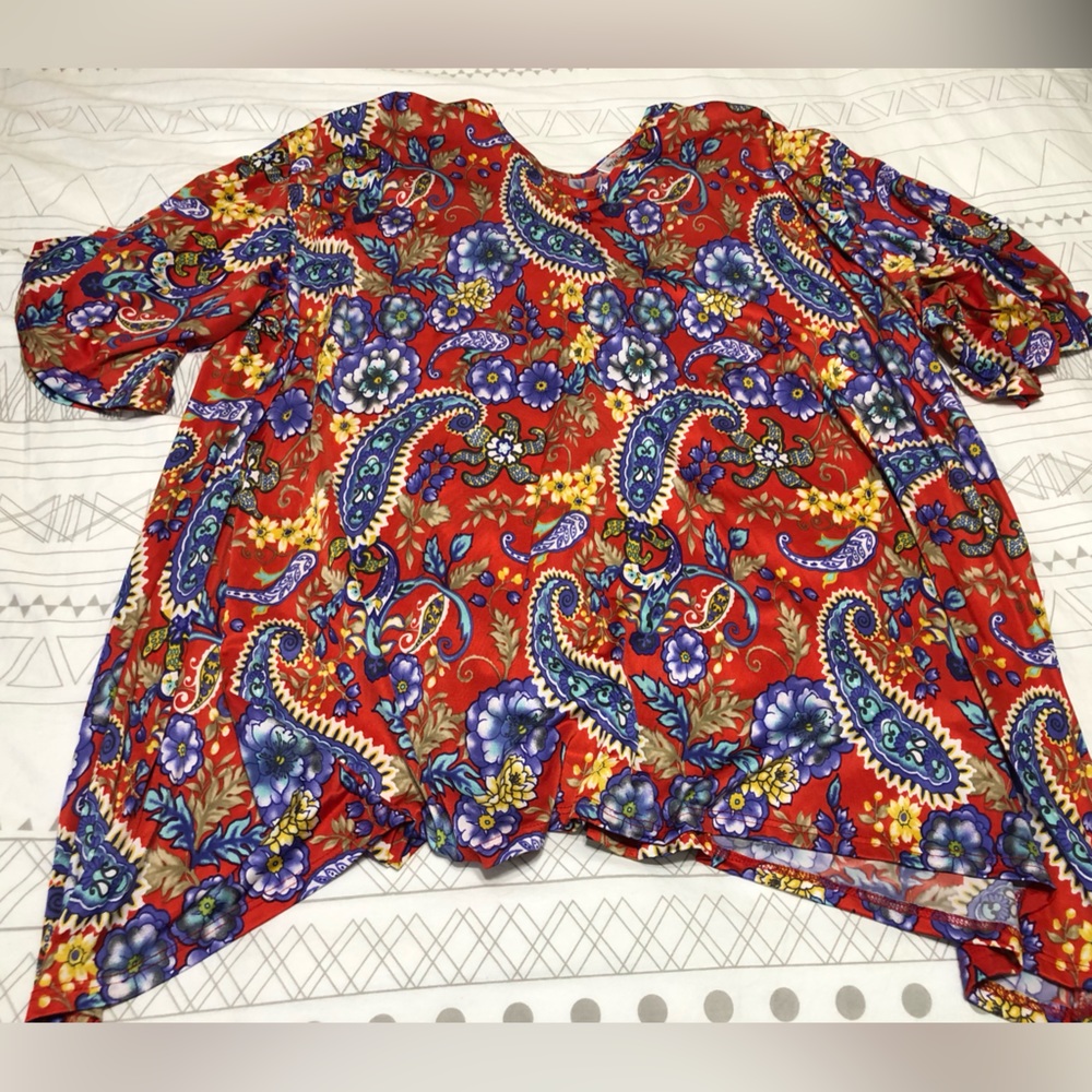 Zig Zag Stripe Sharkbite Tunic